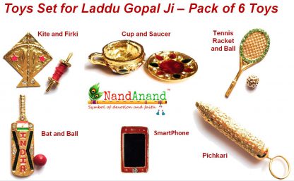 Metal Toys Set for laddu gopal ji